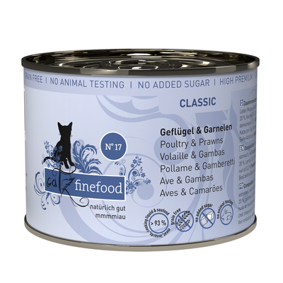 Catz Finefood CLASSIC No.17 – Poultry & Prawns 85g/200g