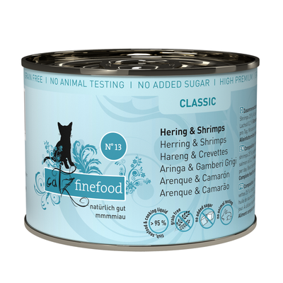 Catz Finefood CLASSIC No.13 – Herring & Shrimp 85g/200g
