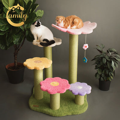 Camily Flower Ladder Climbing Cat Tree