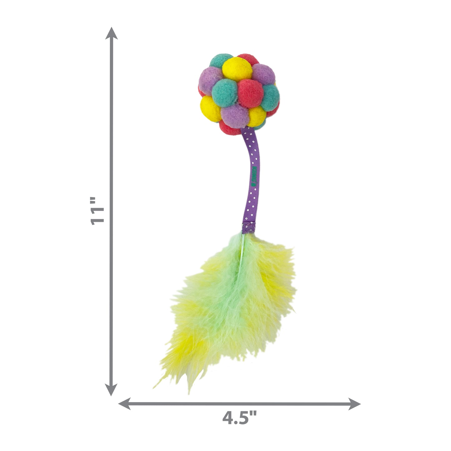 KONG Cat Toy Active Bubble Ball Assorted Colours