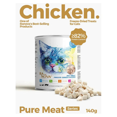 RANOVA Freeze Dried Cat Treats - Chicken Breast 140g