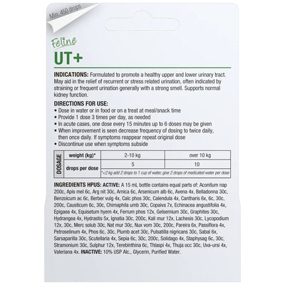 HomeoPet Feline UT+ Cat Drops 15ml