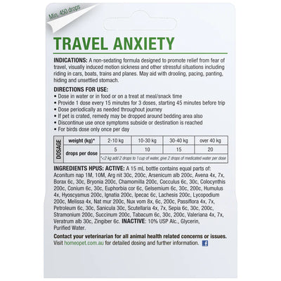 HomeoPet Travel Anxiety Drops 15ml