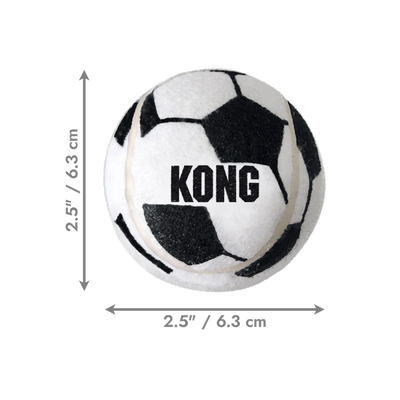 KONG Dog Toy Sport Soccer Balls Medium 3PK