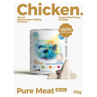 RANOVA Freeze Dried Dog Treats - Chicken Breast 115g