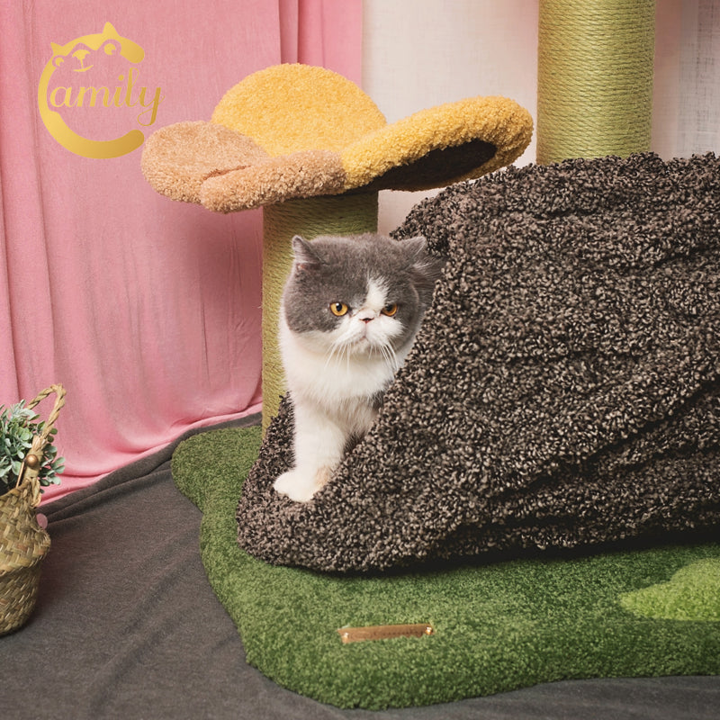 Camily Flower Grove Cat Climbing Tree