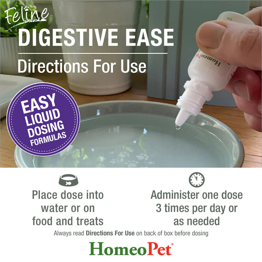 HomeoPet Feline Digestive Ease Cat Drops 15ml