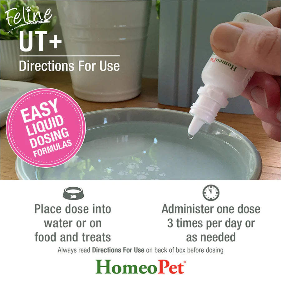 HomeoPet Feline UT+ Cat Drops 15ml