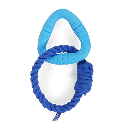 Rosewood Dog Toy Battersea Rope and Rubber Triangle