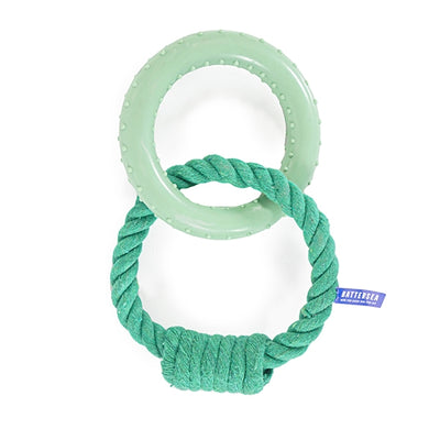Rosewood Dog Toy Battersea Rope and Rubber Ring
