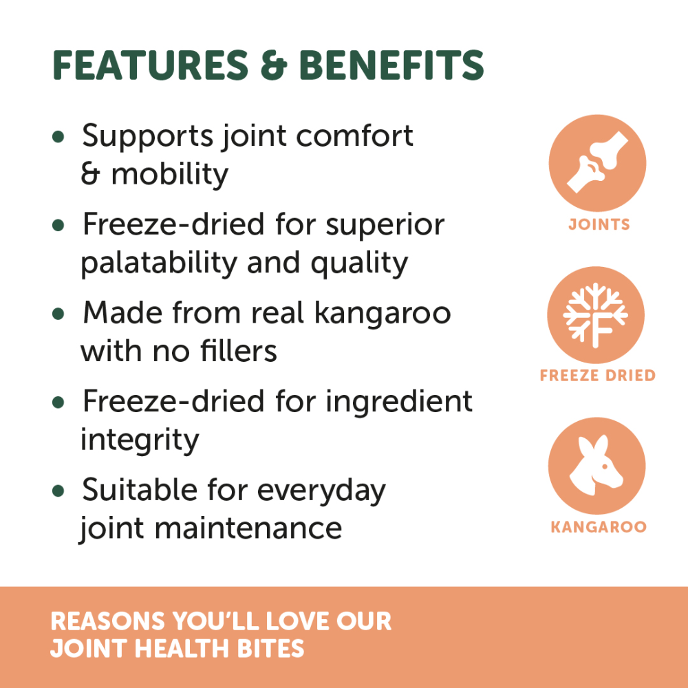 NAS Natural Animal Solutions - Freeze Formed ™ Joint Health Bites For Dogs and Cats