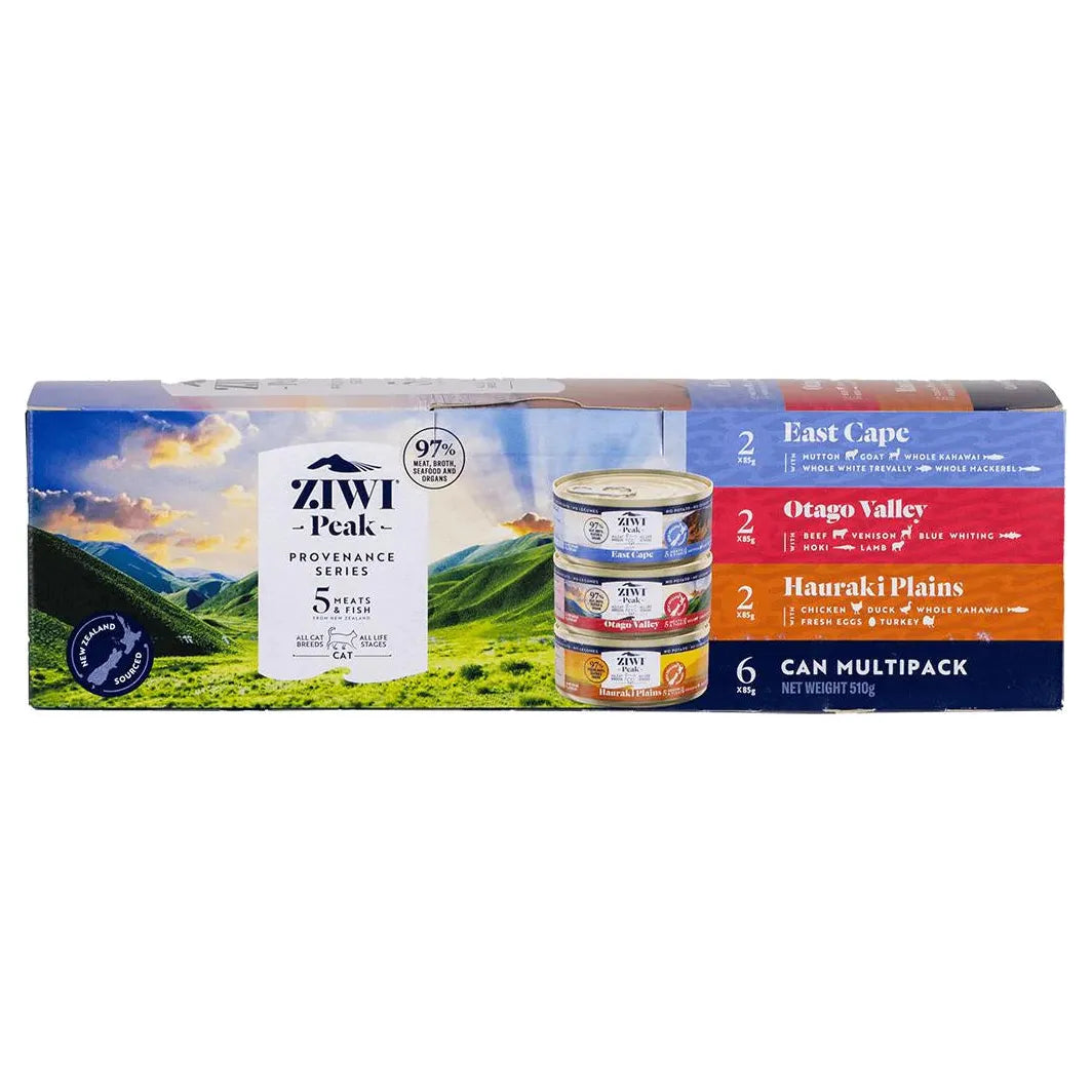 Ziwi Peak Provenance Wet Cat Food Multipack 6x85g 77PAWS