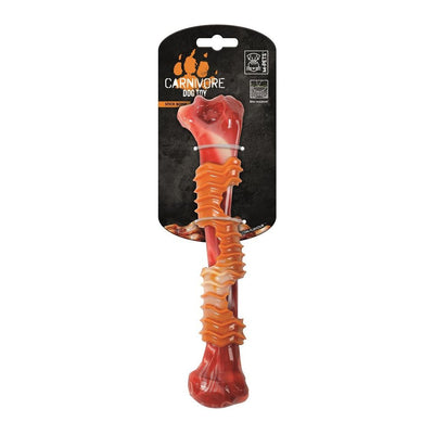M-PETS CARNIVORE Dog Toy BOOMERANG BONE - Bacon Flavor (Red)