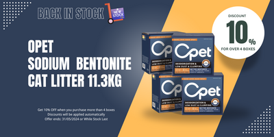 Opet North America Imported Sodium Bentonite Cat Litter 11.3Kg