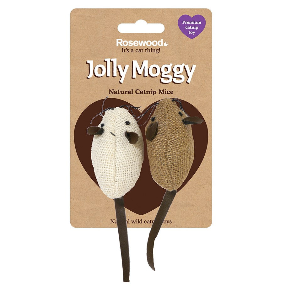 Rosewood Cat Toy Jolly Moggy Mice 2Pc