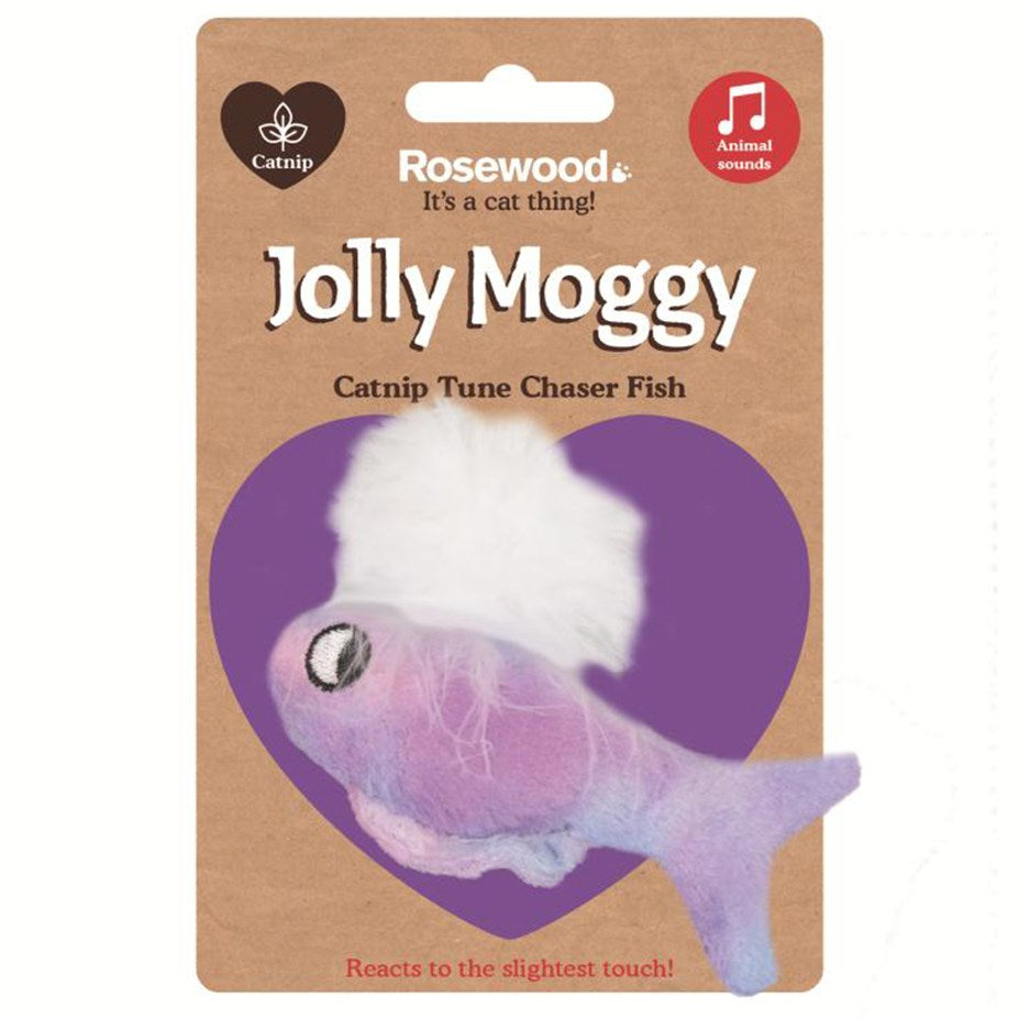 Rosewood Cat Toy Catnip Tune Chaser Fish