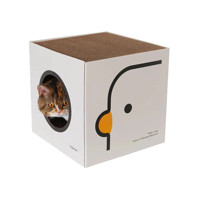 PURROOM Cat House - Double Scratching Boards