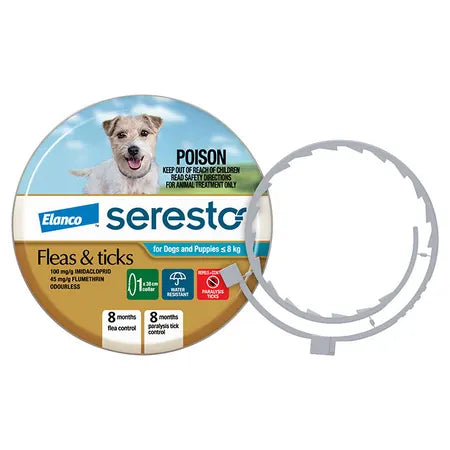 Elanco Seresto Flea & Tick Dog Collar Small 0-8Kgs