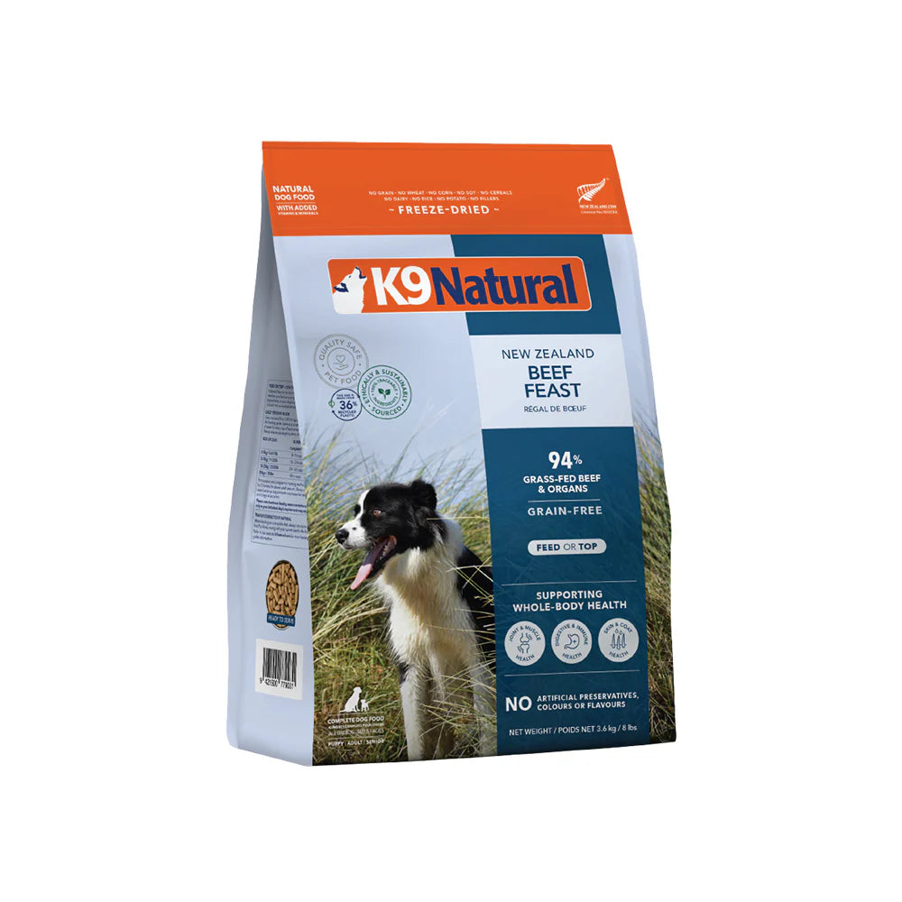 K9 Natural Beef Feast Freeze-Dried Dog Food