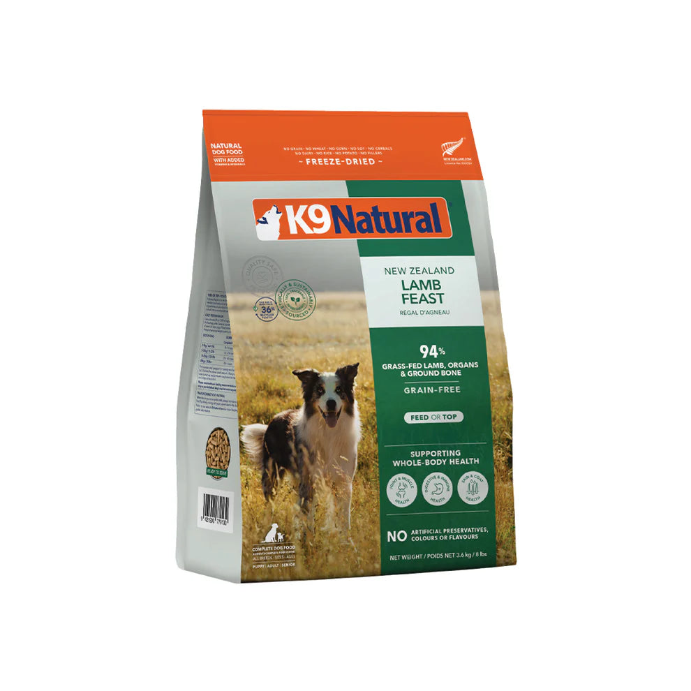 K9 Natural Lamb Feast Freeze-Dried Dog Food