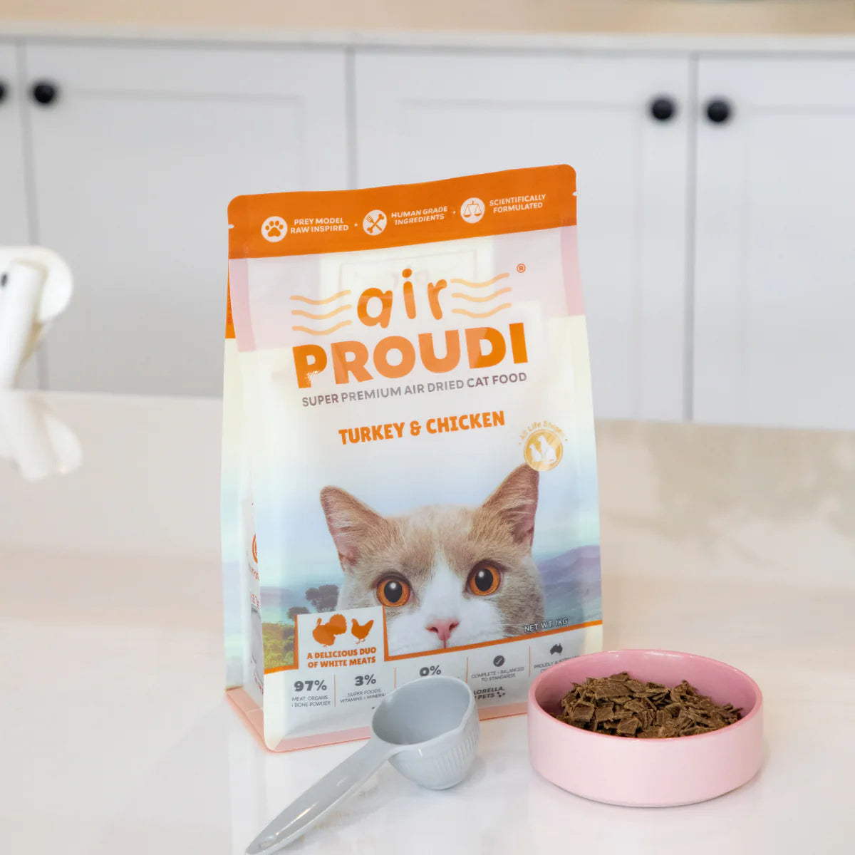 Air Proudi Air Dried Cat Food - Turkey & Chicken