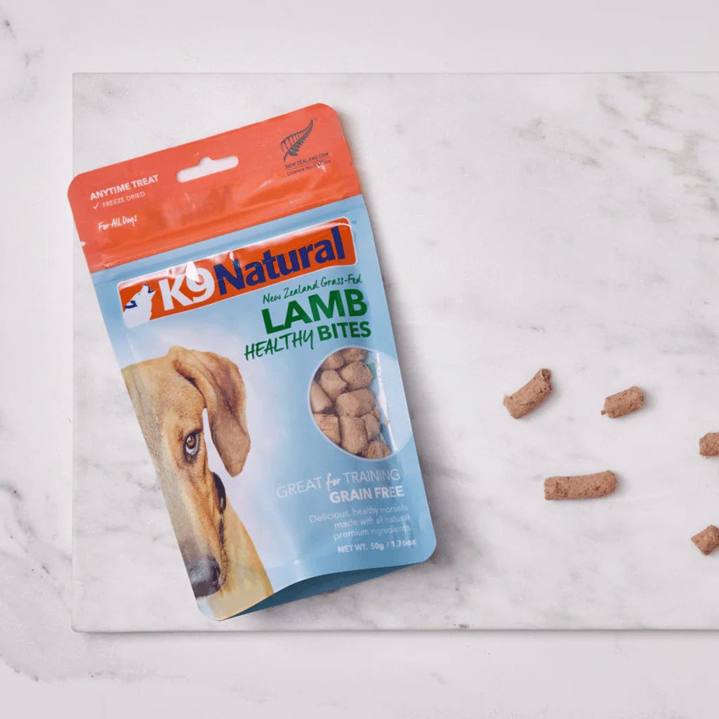 K9 Natural Lamb & Organs Healthy Bites Dog Treats 50g