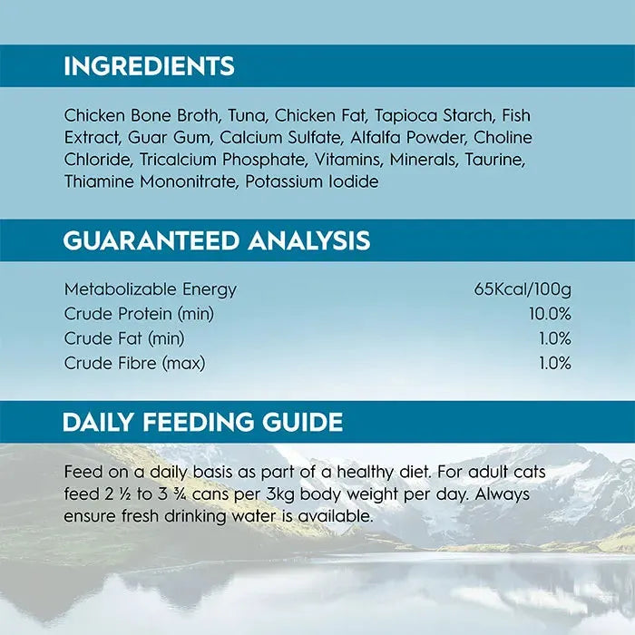 TRILOGY™ Adult Cat Wet Food - WILD CAUGHT TUNA IN BONE BROTH