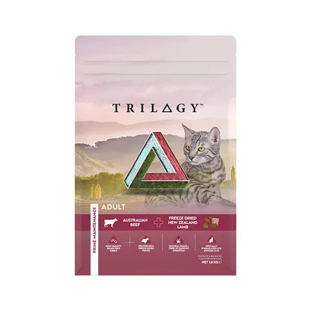 TRILOGY Adult Cat Dry Food - Beef 1.8kg