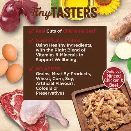WELLNESS Core Wet Cat Food Tiny Tasters Gravy Chicken & Beef Recipe 50g x 12