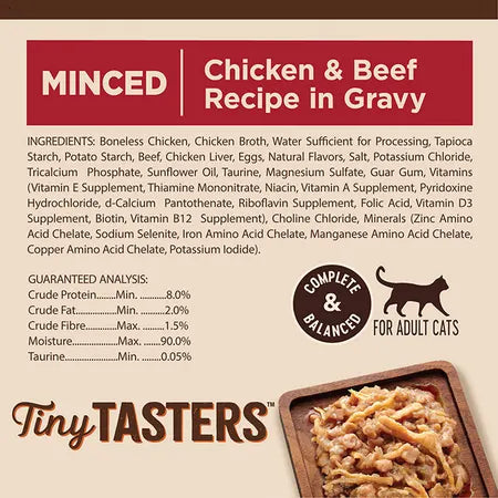 WELLNESS Core Wet Cat Food Tiny Tasters Gravy Chicken & Beef Recipe 50g x 12