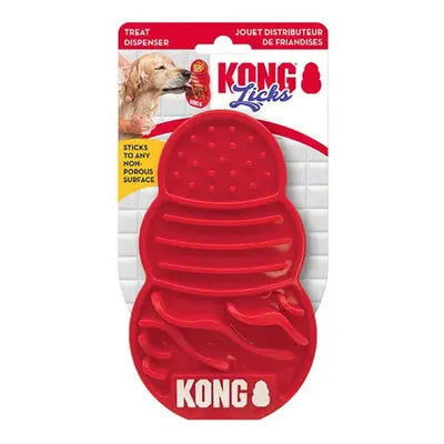 KONG Licks Dog Lick Mat Red L