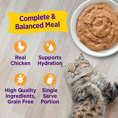 WELLNESS Core Wet Cat Food Appetizing Entrees Mousse Chicken Infused with Broth 40g x 8