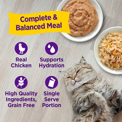 WELLNESS Core Wet Cat Food Appetizing Entrees Shredded & Mousse Favourites Poultry Variety Pack40g x 8