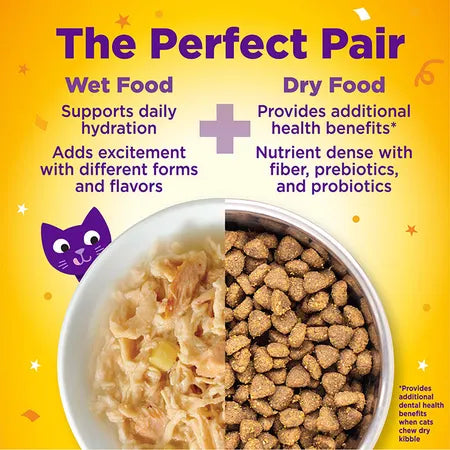 WELLNESS Core Wet Cat Food Appetizing Entrees Shredded Chicken & Salmon in Sauce 40g x 8