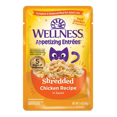 WELLNESS Core Wet Cat Food Appetizing Entrees Shredded Chicken in Sauce 40g x 8