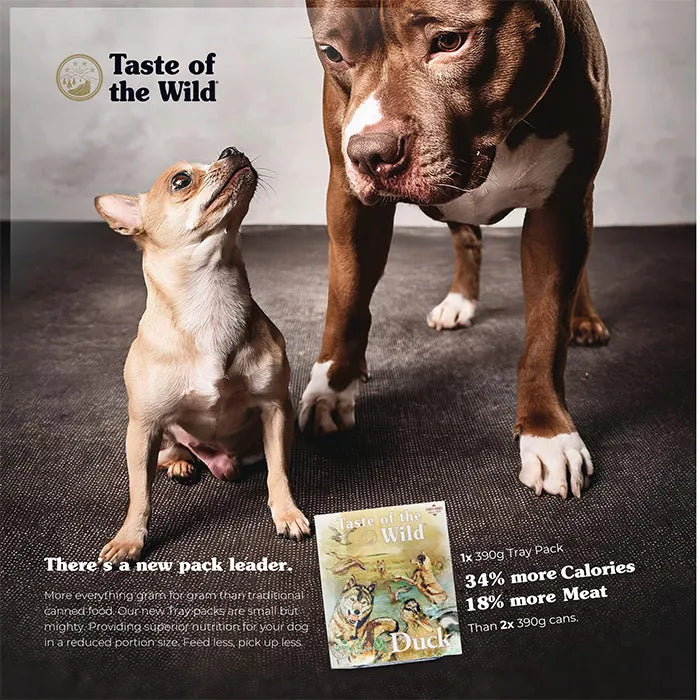 TASTE OF THE WILD - Wet Dog Food DUCK and Chicken with Fruit and Vegetable Tray