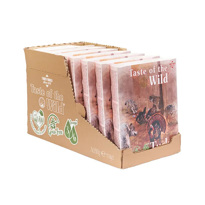 TASTE OF THE WILD - Wet Dog Food TURKEY and Duck with Fruit and Vegetables Tray