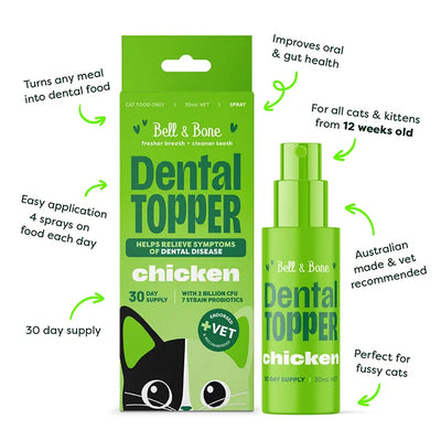 Bell and Bone Cat Dental Topper - Chicken 30ml