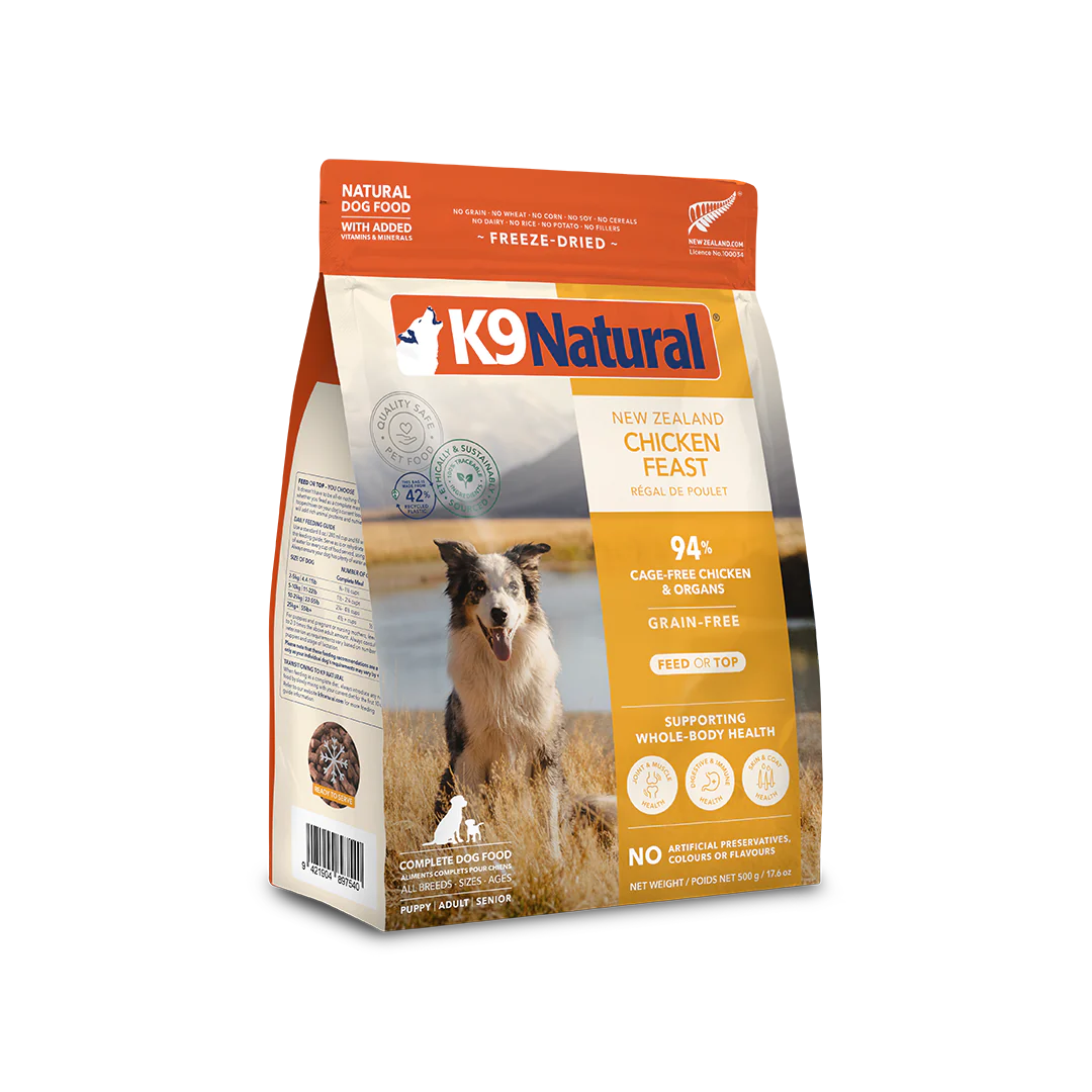 K9 Natural Chicken Feast Freeze-Dried Dog Food