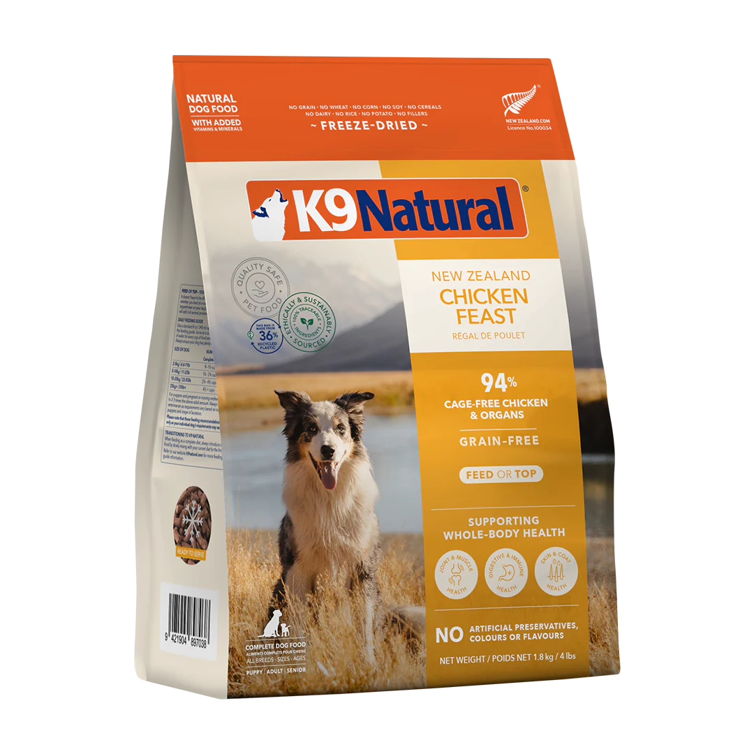 K9 Natural Chicken Feast Freeze-Dried Dog Food