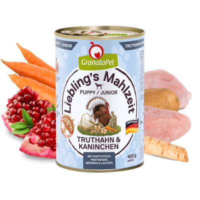GranataPet Liebling's Mahlzeit - Turkey & Coney Puppy Wet Food