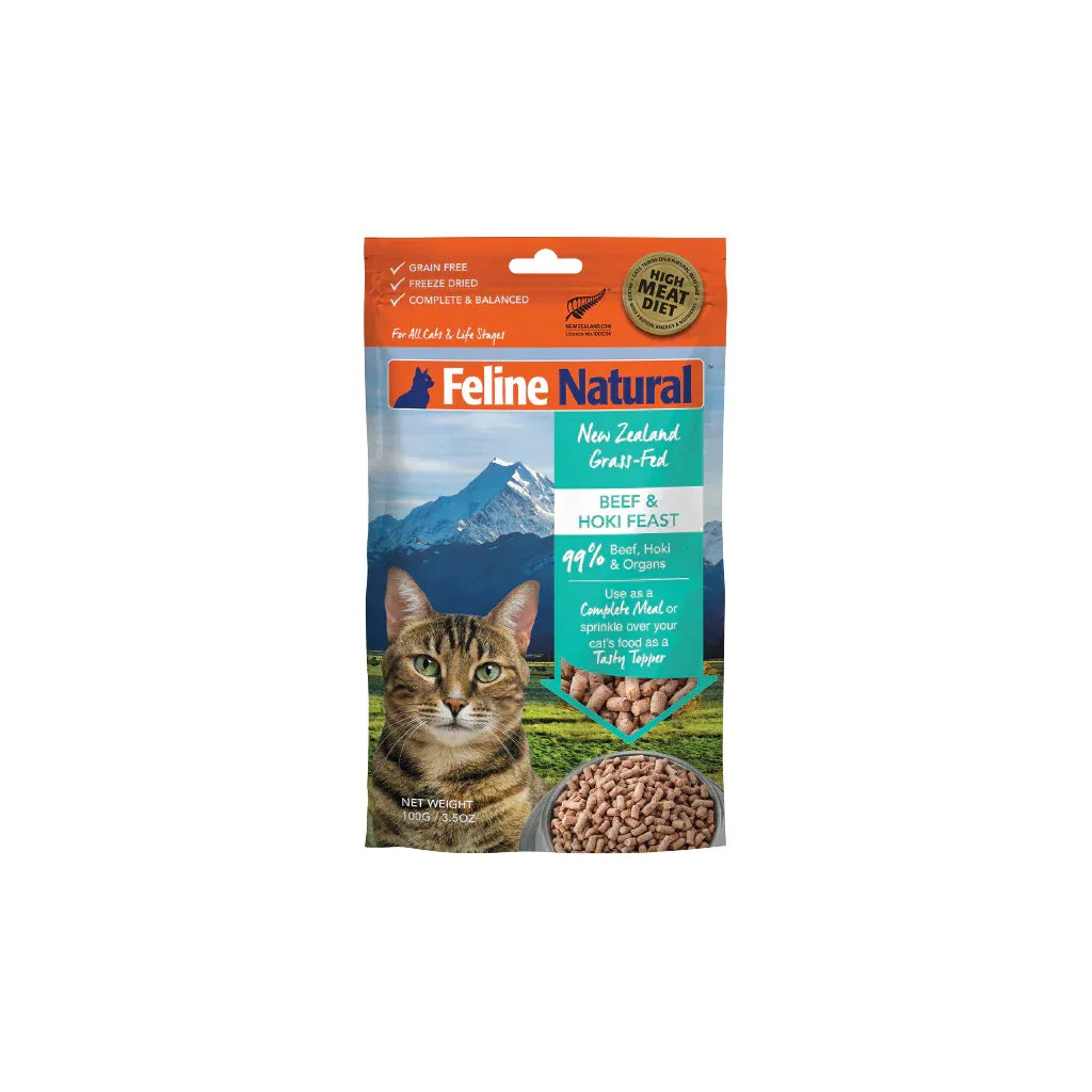 Feline Natural Beef & Hoki Freeze Dried Cat Food