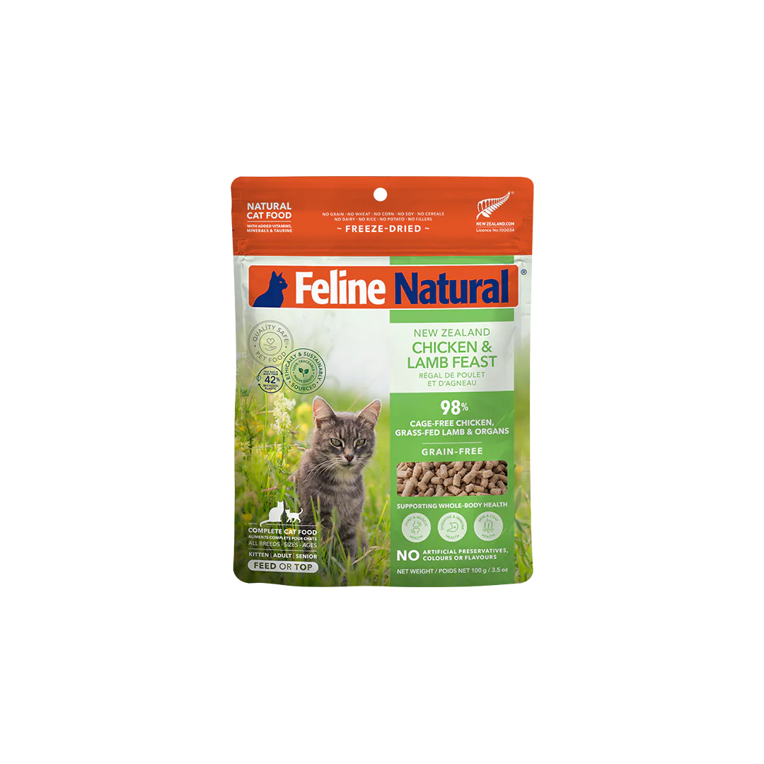Feline Natural Chicken & Lamb Freeze Dried Cat Food