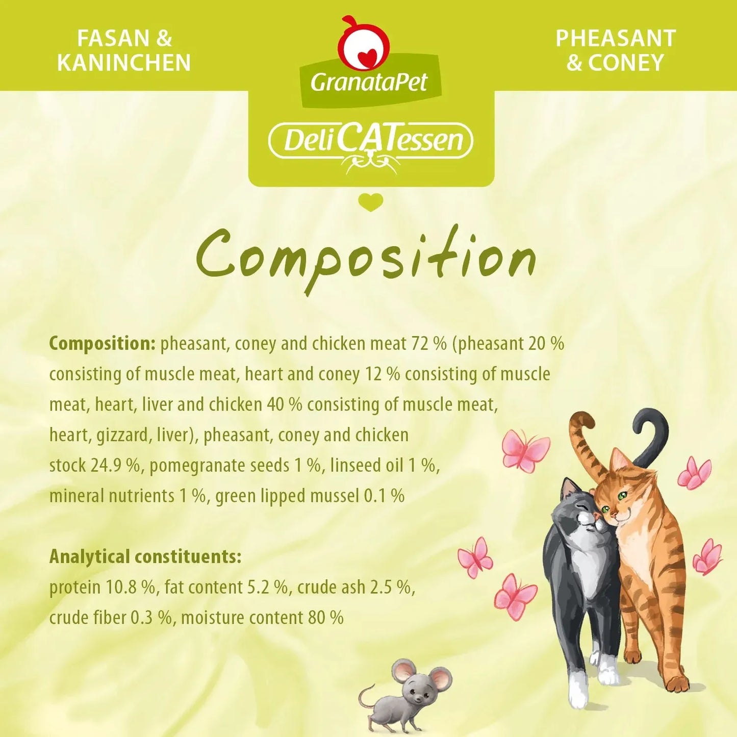 GranataPet Cat Can DeliCATessen - Pheasant & Coney