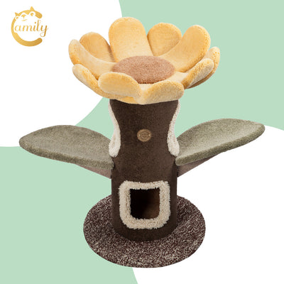 Camily Small "Sunflower" Cat Climbing Cat Tree