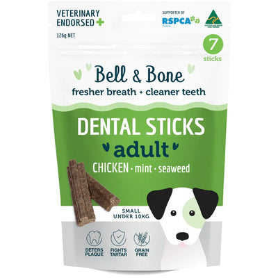 Bell and Bone Dog Dental Sticks - Chicken, Mint and Seaweed