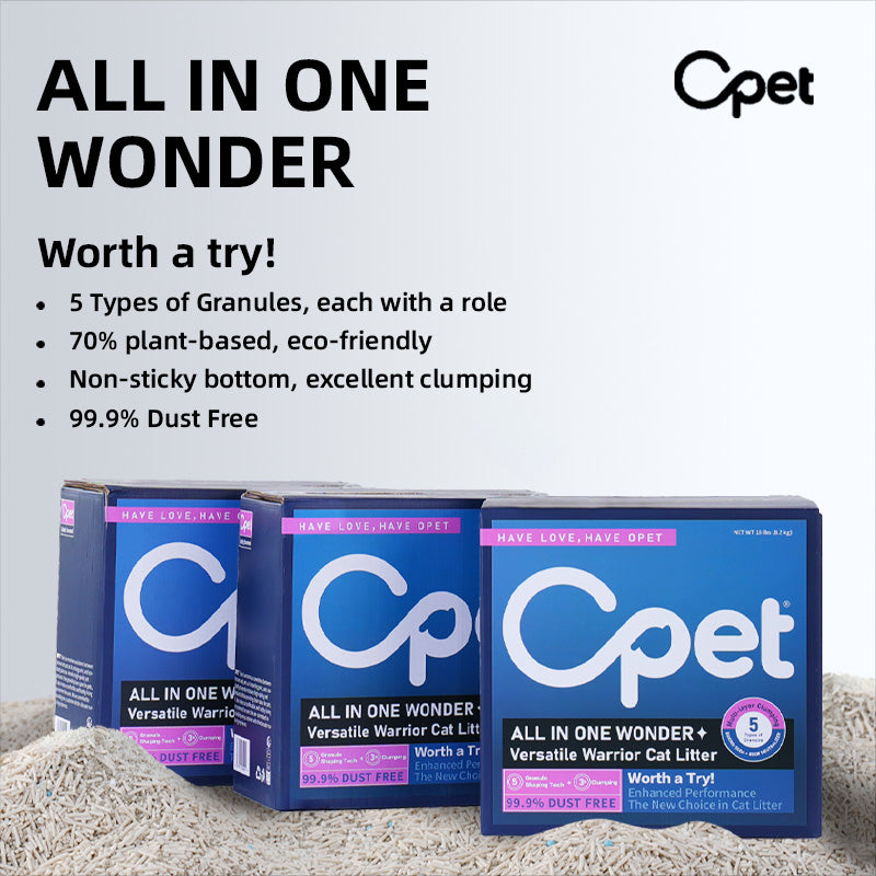 Opet Multi Mix Cat Litter - Tofu + Bentonite + Corn & Cassava 8.2KG