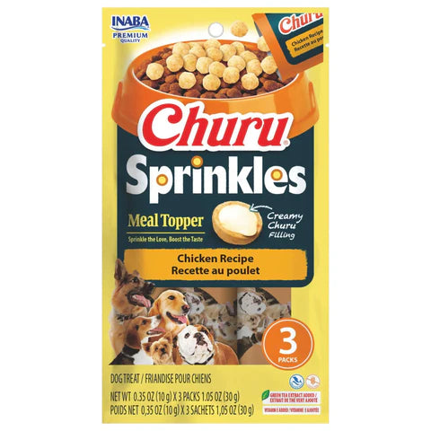 INABA Dog Churu Sprinkles Meal Topper Chicken 30G