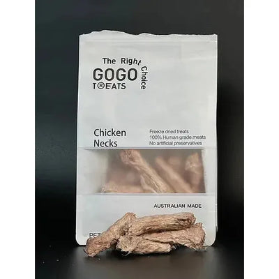 GOGO TREATS - Freeze-Dried Chicken Necks 100g