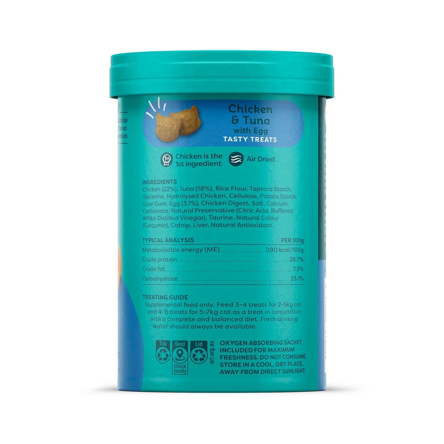 Breeder's Choice Cat Treats Chicken Tuna & Egg 120g